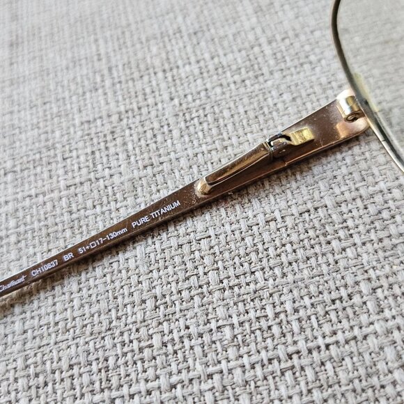 Charmant Women Eyeglasses Frame Pure Titanium CH10837 Brown 51[]17 130 Glasses - Picture 11 of 12